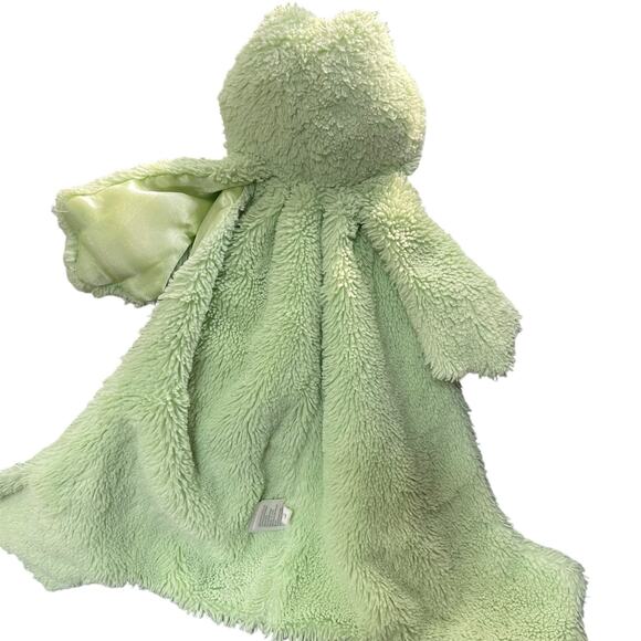 16" Baby Gund Lovey Huggybuddy Frog Security Blanket Plush Satin 59165 Nursery - Picture 8 of 14